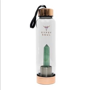 Gypsy Soul Aquamarine Quartz Crystal Water Bottle